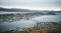 Bilde av Tromsø tatt fra Fjelleheisen