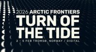 Teksten "Turn of the Tide" i hvite store bokstaver 